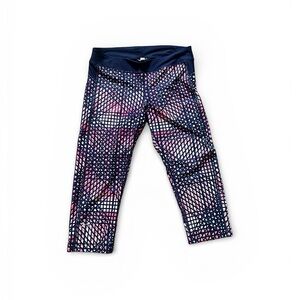 Under Armour Women's Geometric Athletic Shorts - Navy and Pink